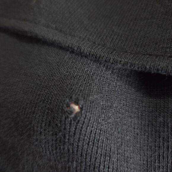 INC International Concepts Cotton Tiered Peplum Peacoat Black Multiple Flaws - Picture 8 of 12